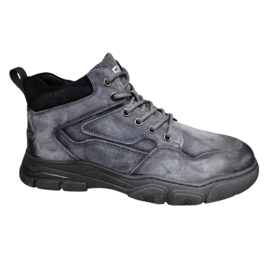 Ботинки мужские зимние UFOQQ натуральный нубук серые 9987 Ботинки мужские зимние UFOQQ натуральный нубук серые 9987