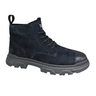 Ботинки мужские зимние UFOQQ натуральный нубук черные 10036 Ботинки мужские зимние UFOQQ натуральный нубук черные 10036