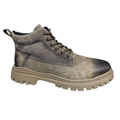 Ботинки мужские зимние UFOQQ натуральный нубук хаки 10038 Ботинки мужские зимние UFOQQ натуральный нубук хаки 10038