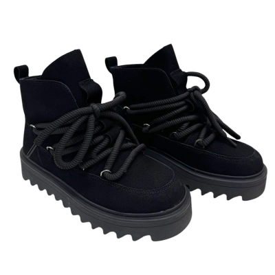 Ботинки женские зимние PINDIAN натуральная замша черные 10067 Ботинки женские зимние PINDIAN натуральная замша черные 10067