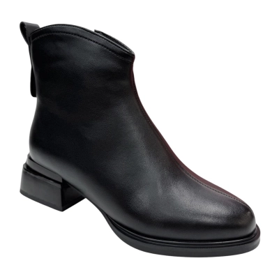 Ботинки женские зимние PINDIAN спрессованная кожа черные 10071 Ботинки женские зимние PINDIAN спрессованная кожа черные 10071