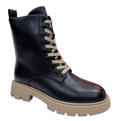 Ботинки женские зимние PINDIAN спрессованная кожа черные 10077 Ботинки женские зимние PINDIAN спрессованная кожа черные 10077