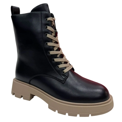 Ботинки женские зимние PINDIAN спрессованная кожа черные 10078 Ботинки женские зимние PINDIAN спрессованная кожа черные 10078