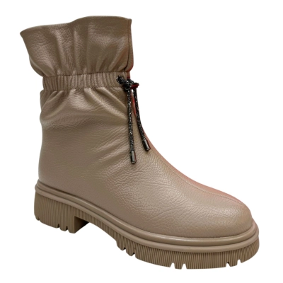 Ботинки женские зимние PINDIAN спрессованная кожа мокко 10095 Ботинки женские зимние PINDIAN спрессованная кожа мокко 10095