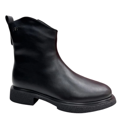 Ботинки женские зимние баталы PINDIAN спрессованная кожа черные 10113 Ботинки женские зимние баталы PINDIAN спрессованная кожа черные 10113