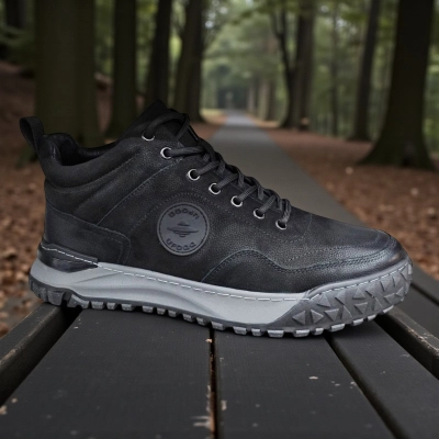 Ботинки мужские зимние UFOQQ натуральный кожа черные 9999 Ботинки мужские зимние UFOQQ натуральный кожа черные 9999