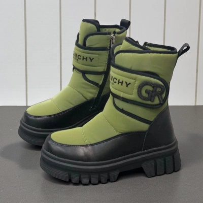 Дутики детские зимние искусственная кожа с текстилем зеленые A5013-9 Дутики детские зимние искусственная кожа с текстилем зеленые A5013-9