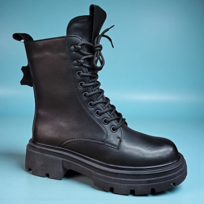 Ботинки женские зимние натуральная кожа черные 10254 Ботинки женские зимние натуральная кожа черные 10254