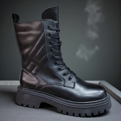 Ботинки женские зимние натуральная кожа черные 10236 Ботинки женские зимние натуральная кожа черные 10236