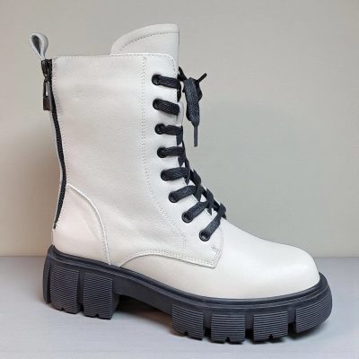 Ботинки женские зимние натуральная кожа бежевые 10235 Ботинки женские зимние натуральная кожа бежевые 10235