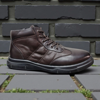 Ботинки мужские демисезон натуральная кожа коричневые 10347 Ботинки мужские демисезон натуральная кожа коричневые 10347