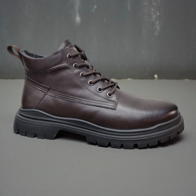 Ботинки мужские демисезон натуральная кожа коричневые 10350 Ботинки мужские демисезон натуральная кожа коричневые 10350