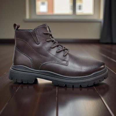 Ботинки мужские демисезон натуральная кожа коричневые 10351 Ботинки мужские демисезон натуральная кожа коричневые 10351