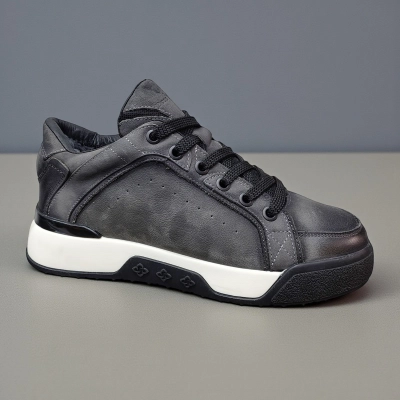 Кроссовки мужские зимние натуральный нубук серые 10263 Кроссовки мужские зимние натуральный нубук серые 10263