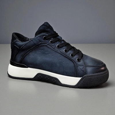 Кроссовки мужские зимние натуральный нубук синие 10279 Кроссовки мужские зимние натуральный нубук синие 10279