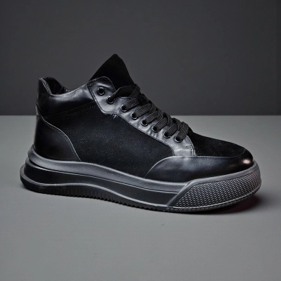 Ботинки мужские зимние натуральная кожа с замшей черные 10294 Ботинки мужские зимние натуральная кожа с замшей черные 10294