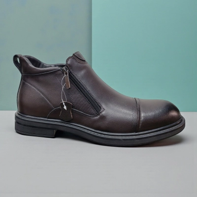 Ботинки мужские демисезон натуральная кожа коричневые 10333 Ботинки мужские демисезон натуральная кожа коричневые 10333