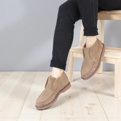 Полуботинки женские демисезонные натуральная замша коричневые H3050-7 Полуботинки женские демисезонные натуральная замша коричневые H3050-7