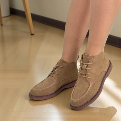 Полуботинки женские демисезонные натуральная замша коричневые 11914 Полуботинки женские демисезонные натуральная замша коричневые 11914