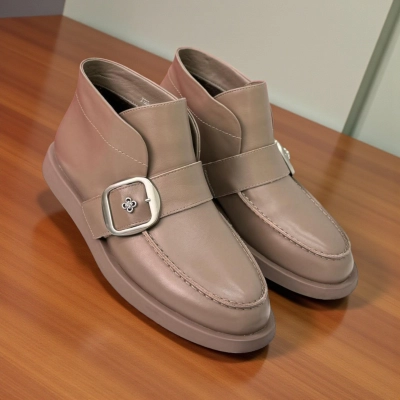 Ботинки женские демисезонные натуральная кожа кремовые X1204-6 Ботинки женские демисезонные натуральная кожа кремовые X1204-6