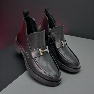 Ботинки женские демисезонные натуральная замша черные X1207-1 Ботинки женские демисезонные натуральная замша черные X1207-1