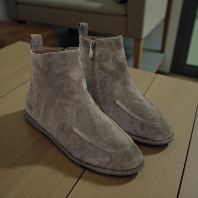 Ботинки женские демисезонные натуральная замша хаки X1201-10A Ботинки женские демисезонные натуральная замша хаки X1201-10A