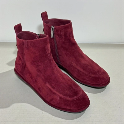 Ботинки женские демисезонные натуральная замша бордовые X1201-19A Ботинки женские демисезонные натуральная замша бордовые X1201-19A