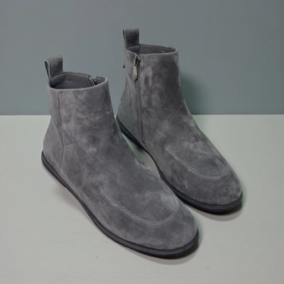 Ботинки женские демисезонные натуральная замша серые X1201-6A Ботинки женские демисезонные натуральная замша серые X1201-6A