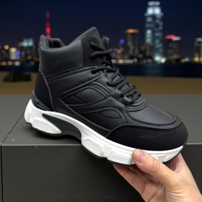 Кроссовки женские зимние PINDIAN искусственная кожа черные 10775 Кроссовки женские зимние PINDIAN искусственная кожа черные 10775