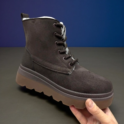 Ботинки женские PINDIAN на зиму искусственная замша шоколадные 10790 Ботинки женские PINDIAN на зиму искусственная замша шоколадные 10790