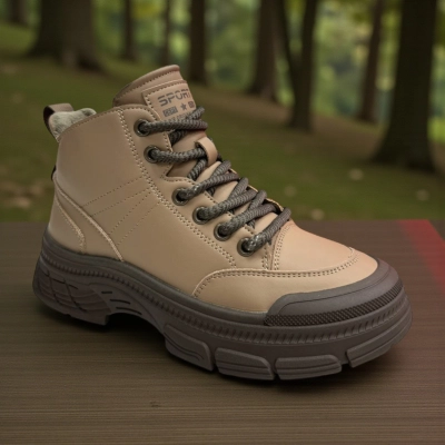 Ботинки женские зимние PINDIAN искусственная кожа бежевые 10819 Ботинки женские зимние PINDIAN искусственная кожа бежевые 10819