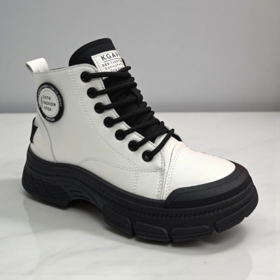 Ботинки женские зимние PINDIAN искусственная кожа белые 10823 Ботинки женские зимние PINDIAN искусственная кожа белые 10823