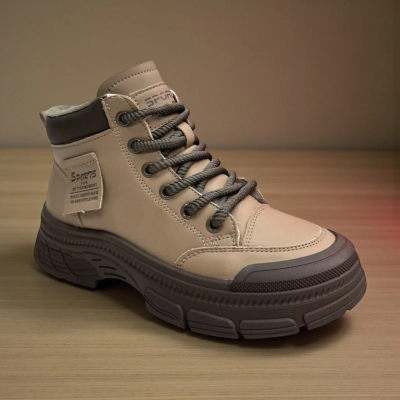 Ботинки женские зимние PINDIAN искусственная кожа бежевые 10825 Ботинки женские зимние PINDIAN искусственная кожа бежевые 10825