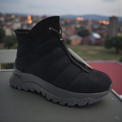 Ботинки женские зимние PINDIAN искусственная замша черные 10828 Ботинки женские зимние PINDIAN искусственная замша черные 10828