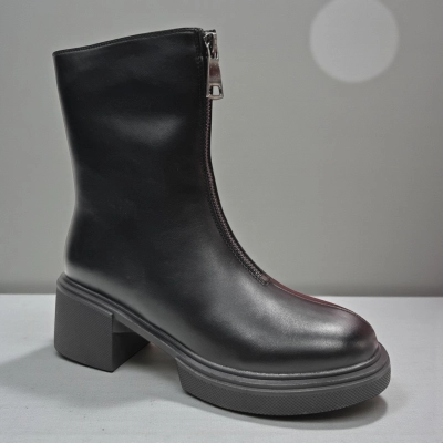 Ботинки женские зимние PINDIAN прессованная кожа черные 10884 Ботинки женские зимние PINDIAN прессованная кожа черные 10884