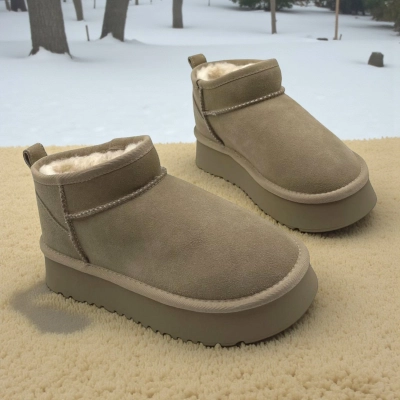 Угги женские зимние натуральная замша капучино M6119-4P Угги женские зимние натуральная замша капучино M6119-4P