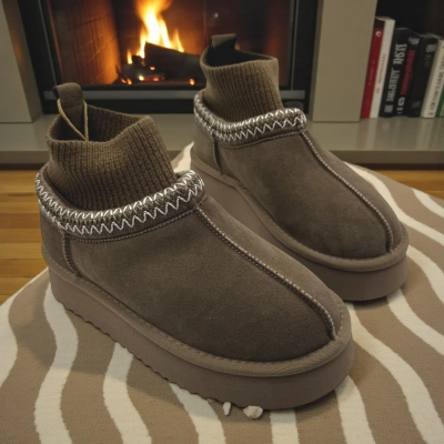 Угги женские зимние натуральная замша шоколадные M6212-19P Угги женские зимние натуральная замша шоколадные M6212-19P