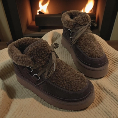 Угги женские зимние натуральная замша шоколадные M6259-8P Угги женские зимние натуральная замша шоколадные M6259-8P