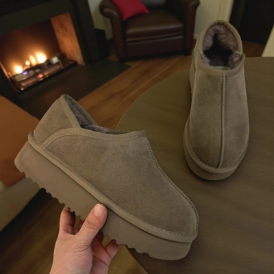 Угги женские зимние натуральная замша коричневые M6218-18 Угги женские зимние натуральная замша коричневые M6218-18