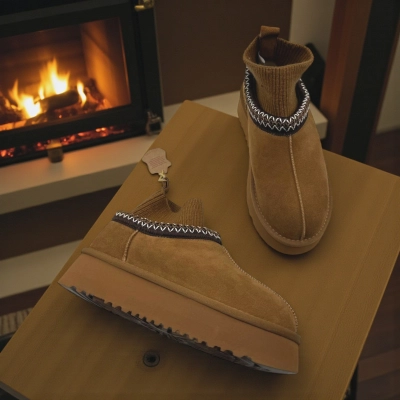 Угги женские зимние натуральная замша коричневые M6212-3P Угги женские зимние натуральная замша коричневые M6212-3P