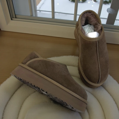 Угги женские зимние натуральная замша шоколадные M6218-5 Угги женские зимние натуральная замша шоколадные M6218-5