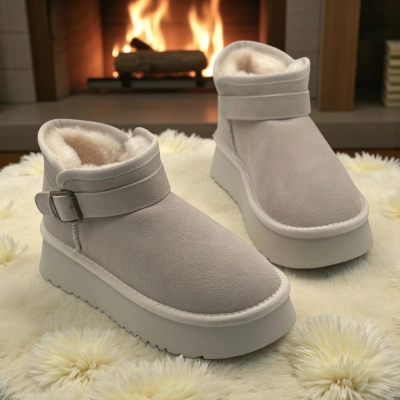 Угги женские зимние натуральная замша капучино M6158-1 Угги женские зимние натуральная замша капучино M6158-1