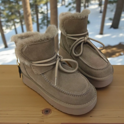 Угги женские зимние натуральная замша капучино M6219-18P Угги женские зимние натуральная замша капучино M6219-18P