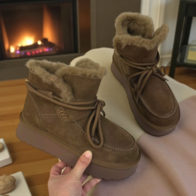 Угги женские зимние натуральная замша коричневые M6219-6P Угги женские зимние натуральная замша коричневые M6219-6P