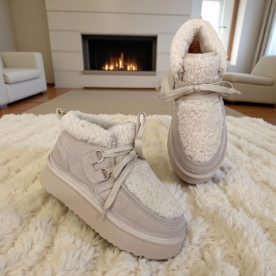 Угги женские зимние натуральная замша бежевые M6259-2P Угги женские зимние натуральная замша бежевые M6259-2P