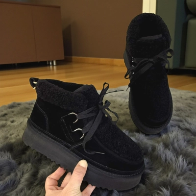 Угги женские зимние натуральная замша черные M6259-1 Угги женские зимние натуральная замша черные M6259-1