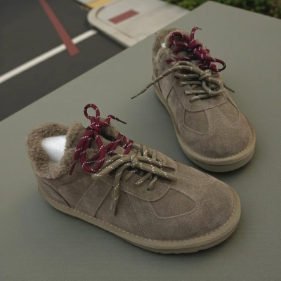 Полуботинки женские зимние натуральная замша капучино M2301-5P Полуботинки женские зимние натуральная замша капучино M2301-5P