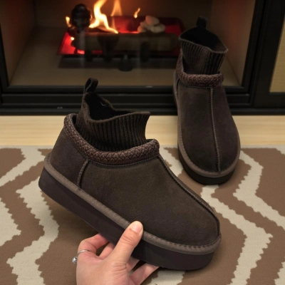 Угги женские зимние натуральная замша шоколадные M2303-16P Угги женские зимние натуральная замша шоколадные M2303-16P