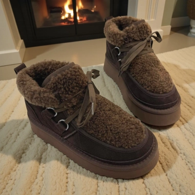 Угги женские зимние натуральная замша шоколадные M6259-8 Угги женские зимние натуральная замша шоколадные M6259-8