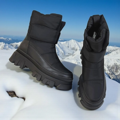 Дутики женские зимние черные M5116-1P